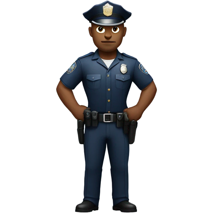 Jacked police officer  emoji