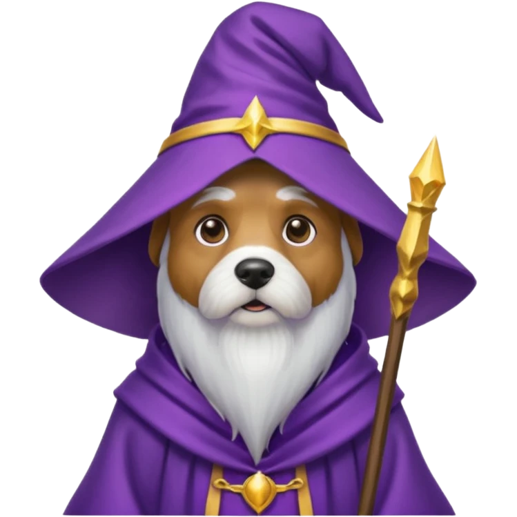 Dog wizard emoji