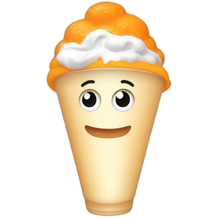 Orange Yakult emoji