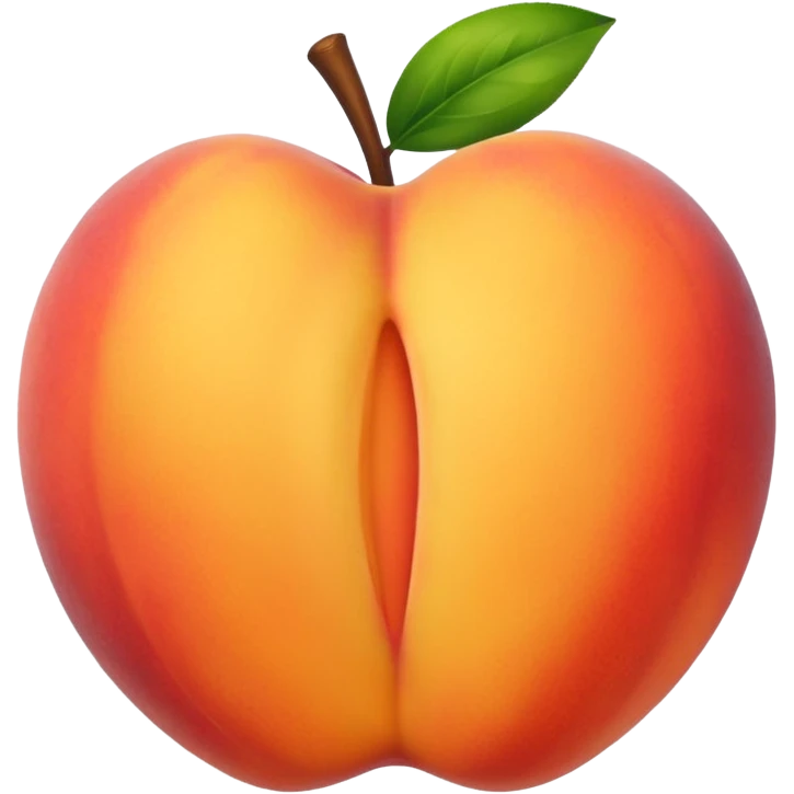 peach booty orane yellow emoji