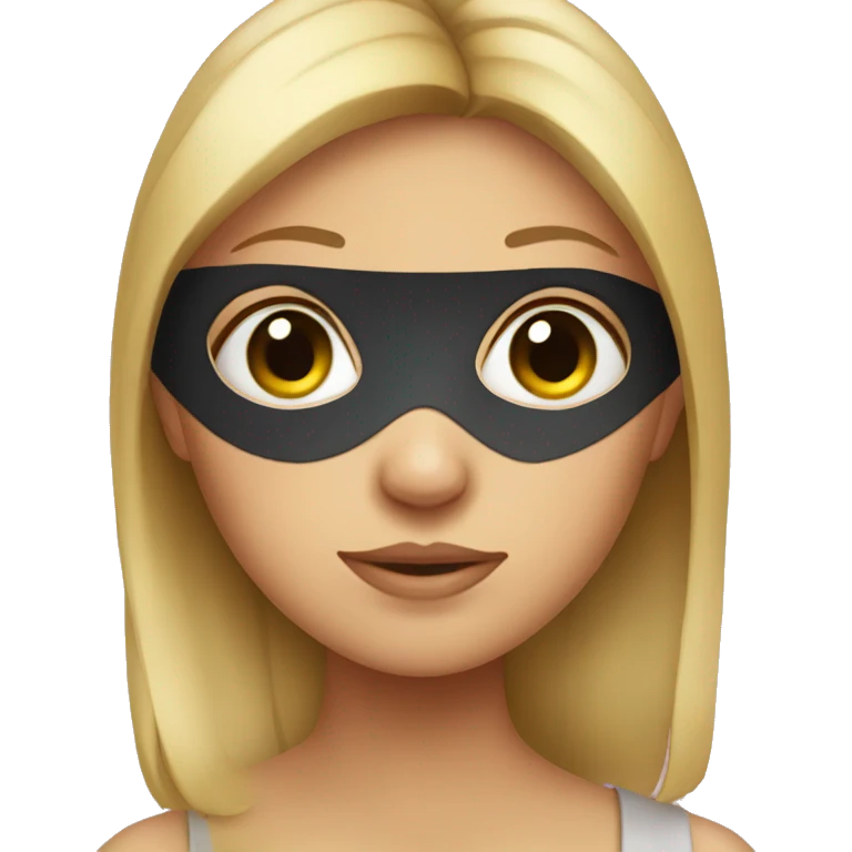 Girl with eyepatch covering one eye emoji