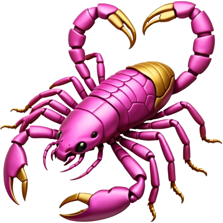 Pastel pink and gold Acorpion emoji