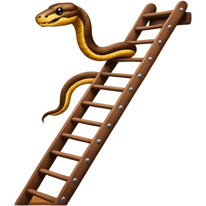 snake on a ladder emoji