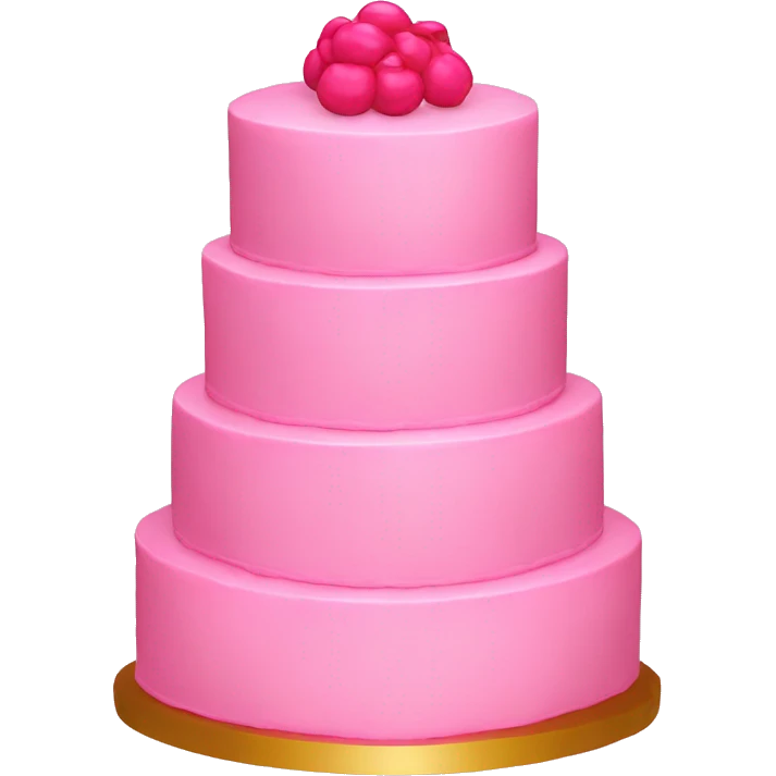 5 tier pink cake  emoji