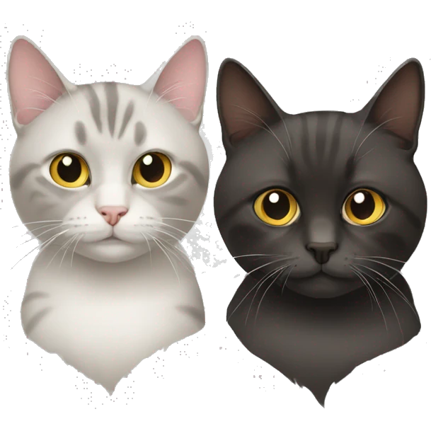 Two cat emoji