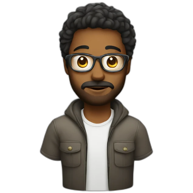 yash with glass emoji