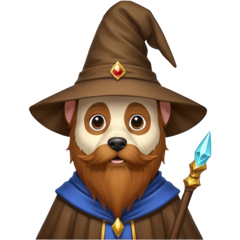Dog wizard emoji