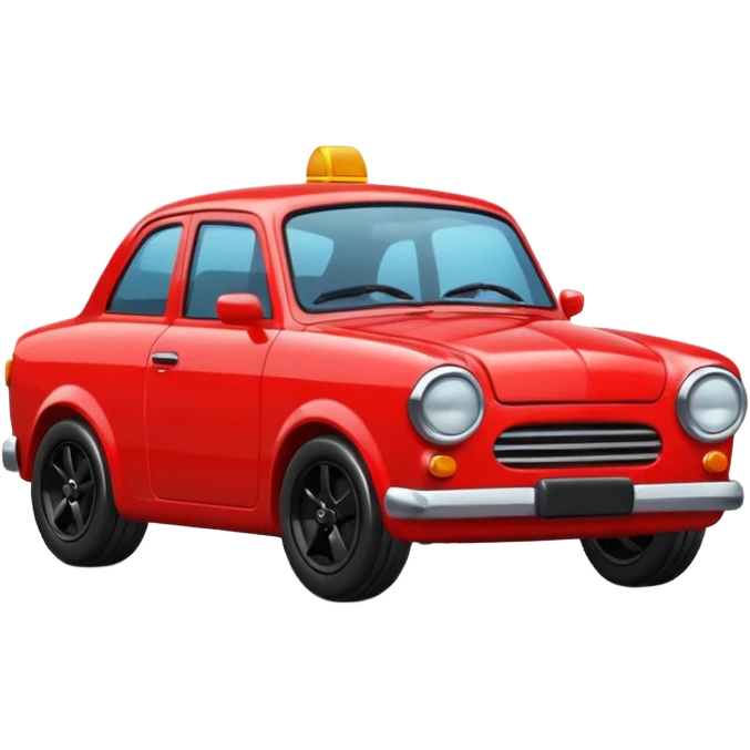 angry red car cute emoji