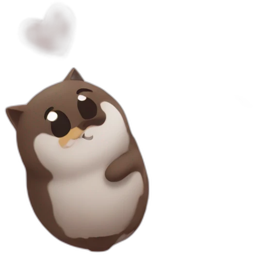 Chat + coeur emoji