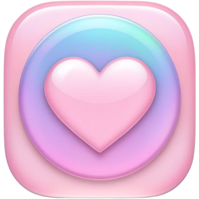 Iridescent pastel pink romantic formal elegant sophisticated cultured neat pretty beautiful nifty app icon emoji