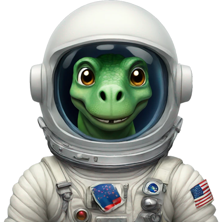 Dinosaur astronaut emoji