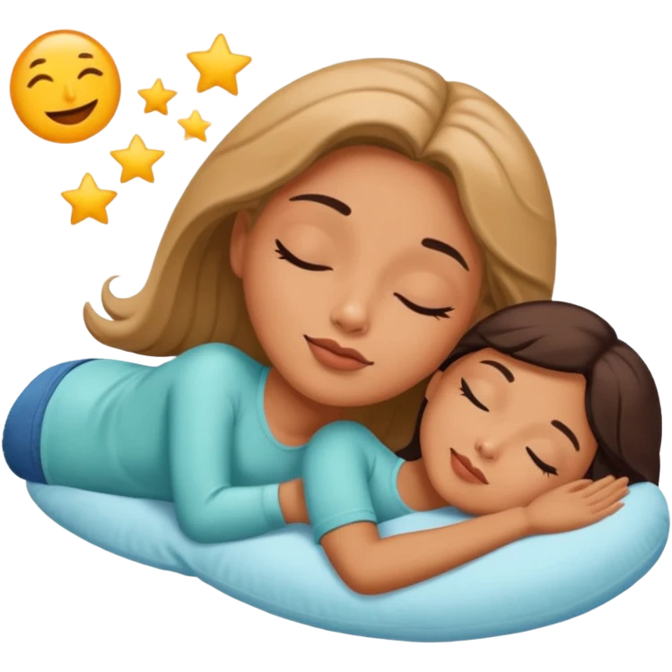 mujer acostada soñando emoji