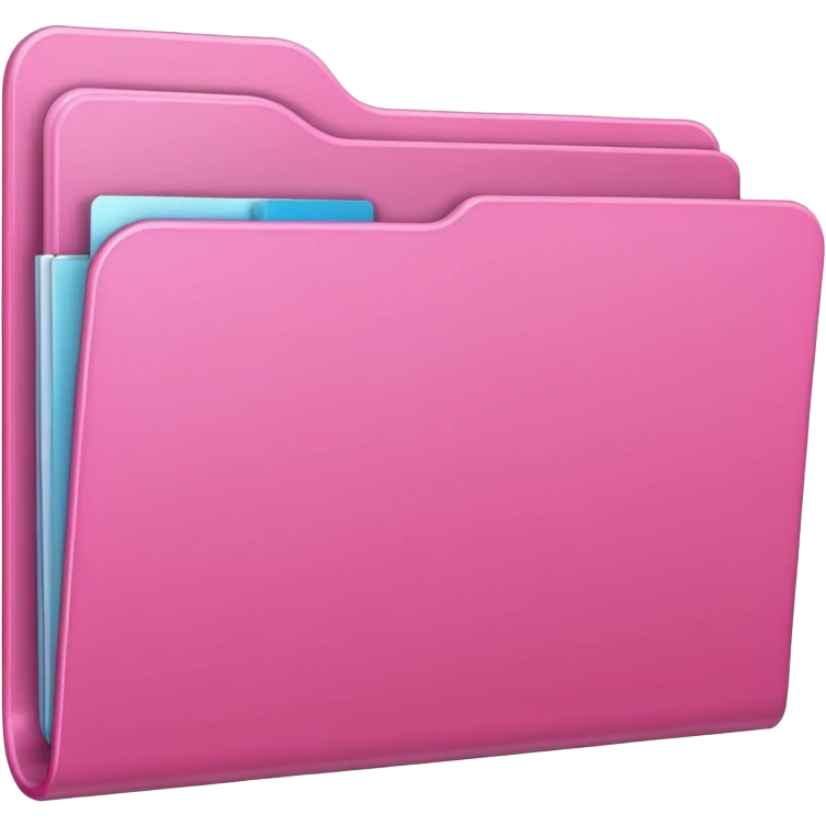 mix pink forward facing folder emoji