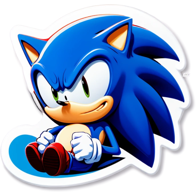 Sleepy sonic  emoji