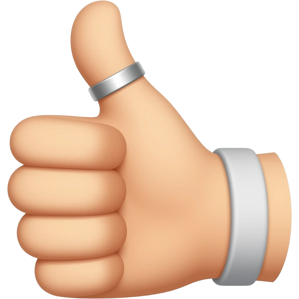 give thumb ups with ring emoji