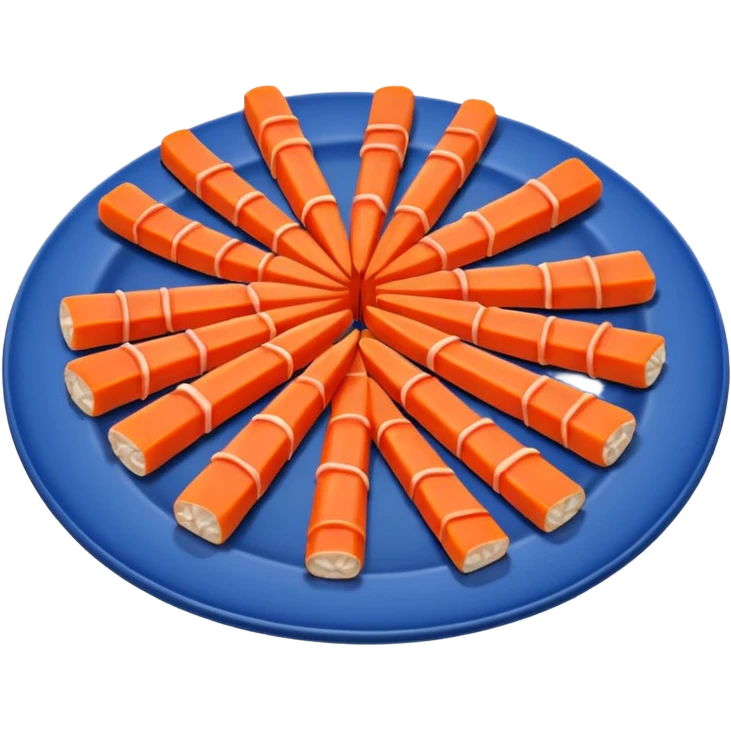 crab sticks, simple, no text emoji