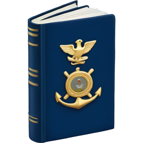 Navy blue book emoji