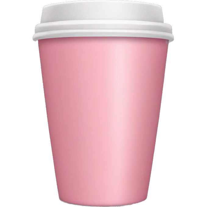 Coffee pink cup emoji