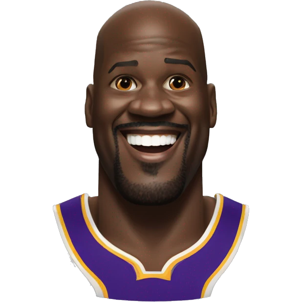 Excited shaquille o'neal emoji
