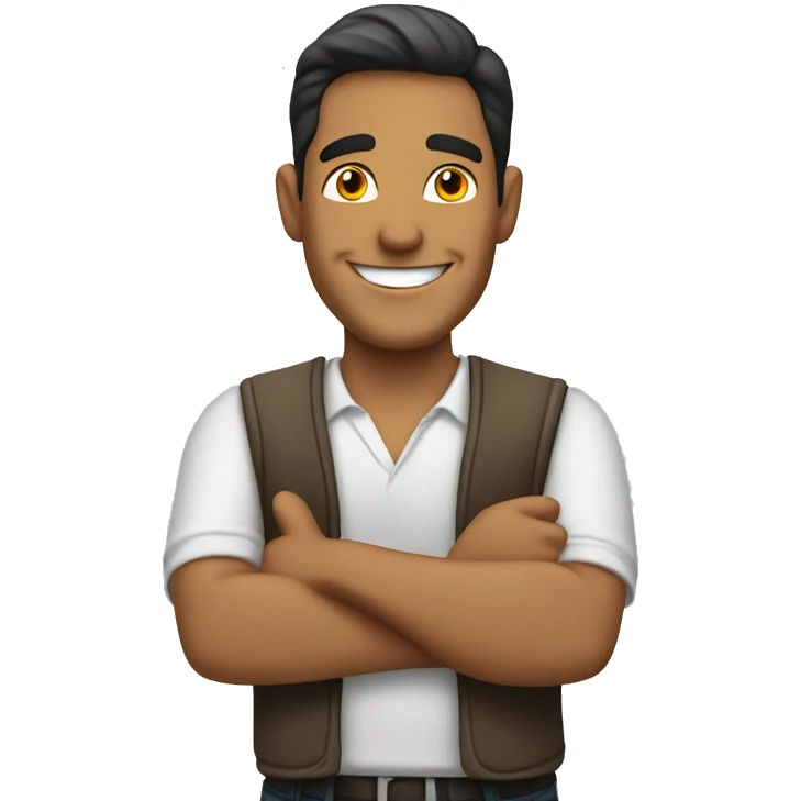 Smiling Spanish man showing thumbs up  emoji