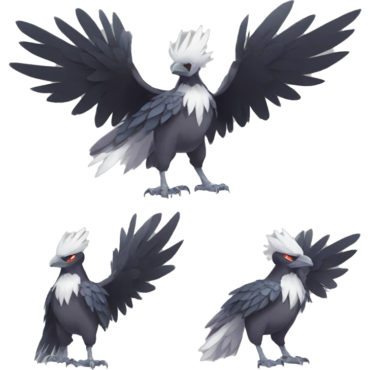 Corviknight Silvally Trico full body emoji