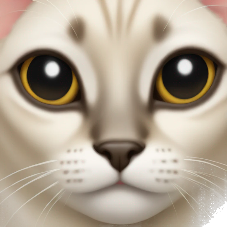 Siamese cat close up emoji