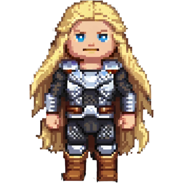 thor with long blonde hair emoji
