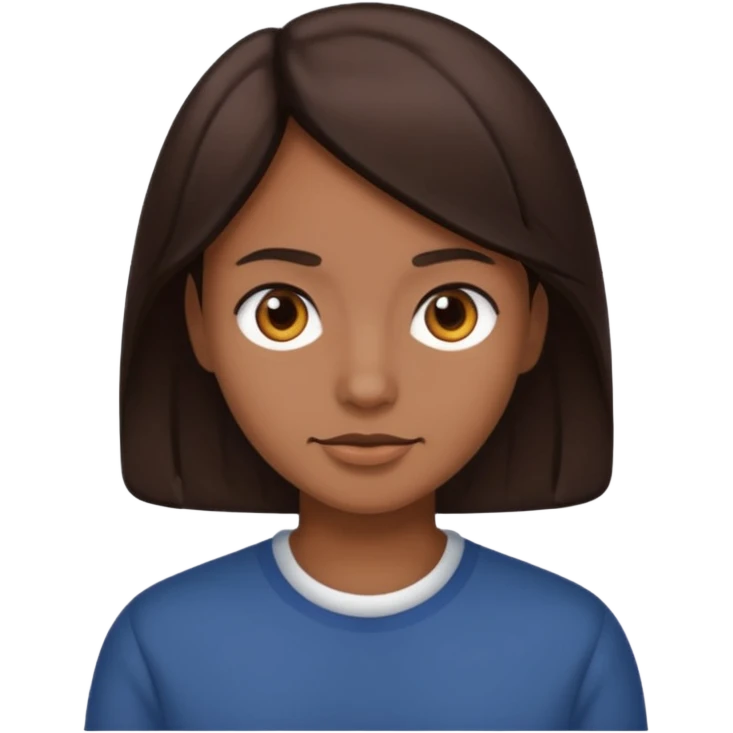 hazmelo con el pelo cafe oscuro emoji