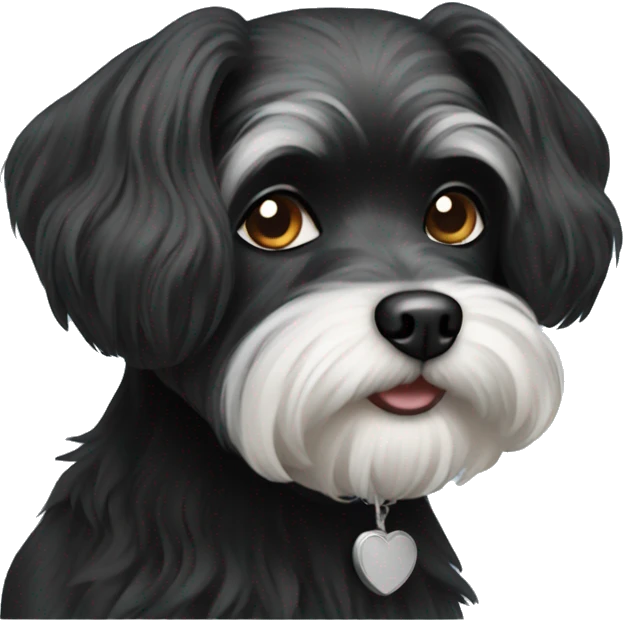 black maltese dog emoji