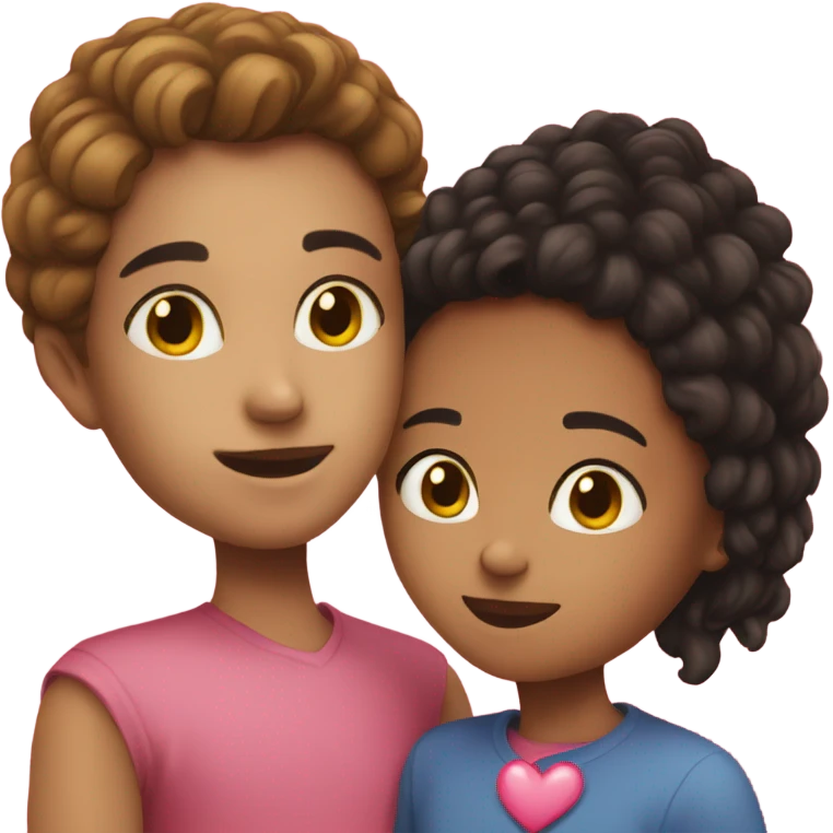 Heart with my daughter  emoji