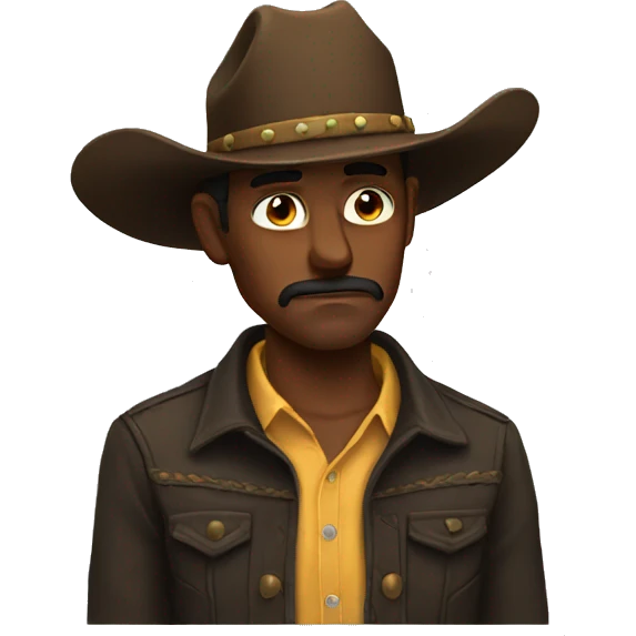 sad cowboy  emoji