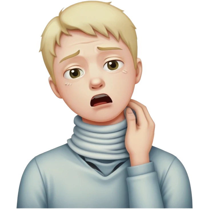 person choking neck emoji