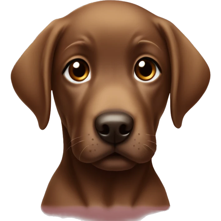 baby brown labrador for christmas emoji