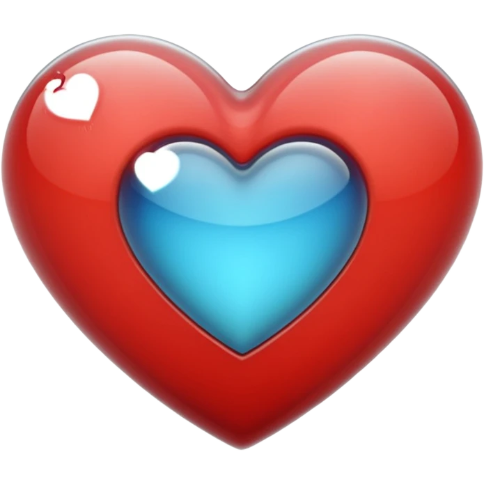 heart with a glass effect emoji