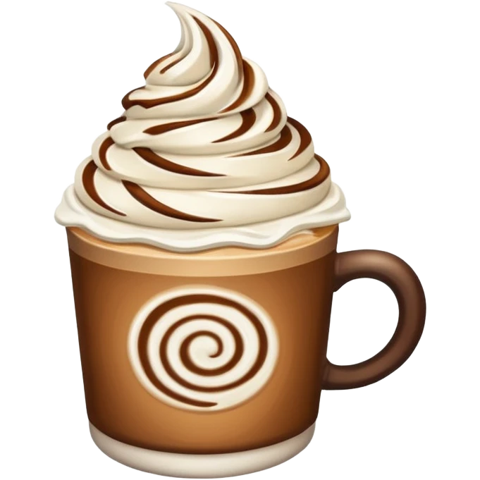 Coffee with whipped cream  emoji