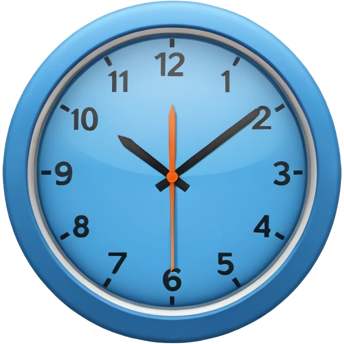 simple clock icons emoji