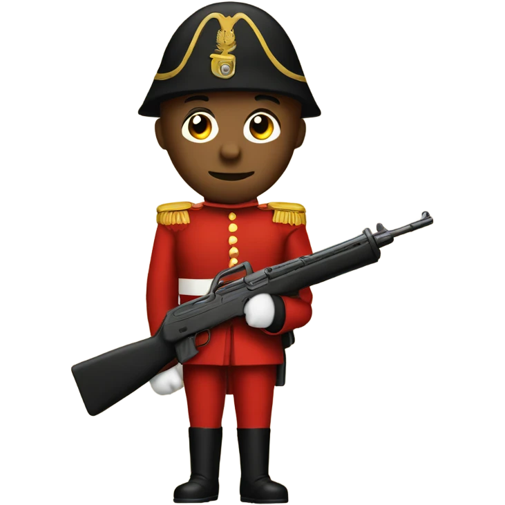 red toy soldier emoji