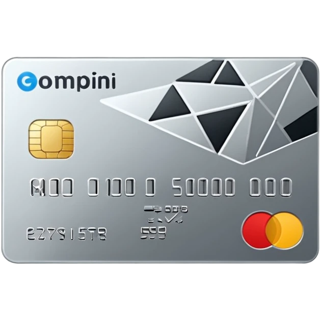 aesthetic credit card with pattern emoji