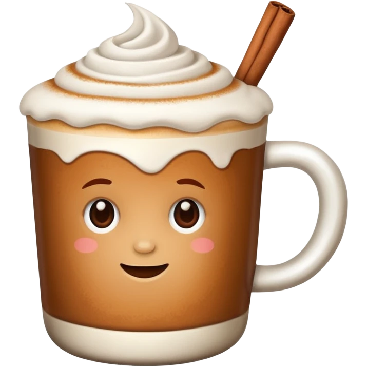 Cinnamon latte emoji