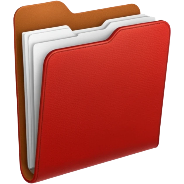 red folder closed emoji