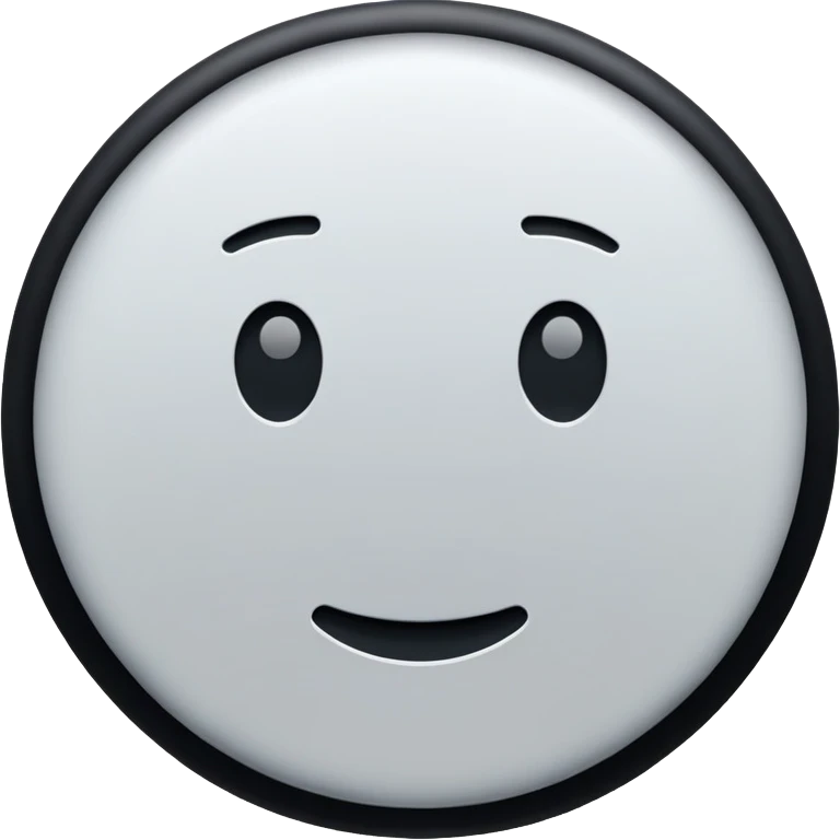 Solid black circle emoji