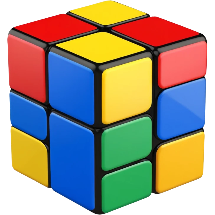 a 3×3 rubik's cube emoji