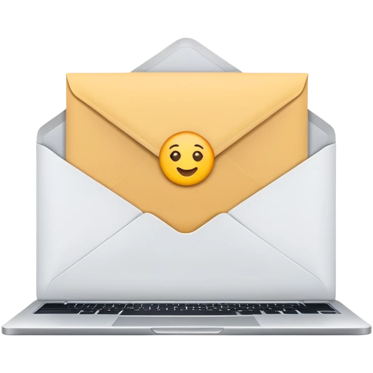 envelope digital laptop emoji
