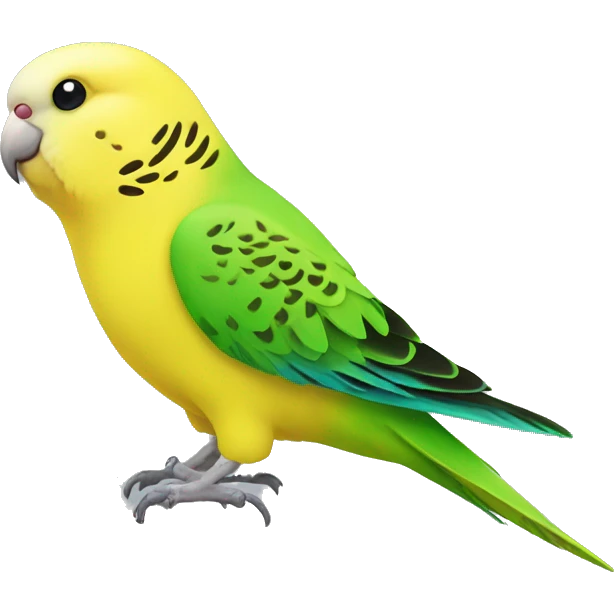 Yellow and green budgie emoji