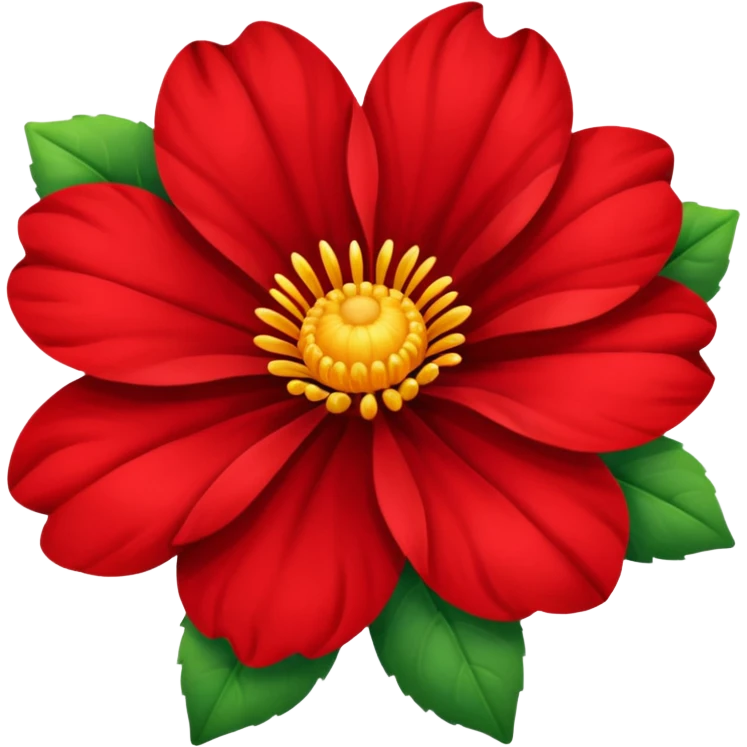 A red flower emoji
