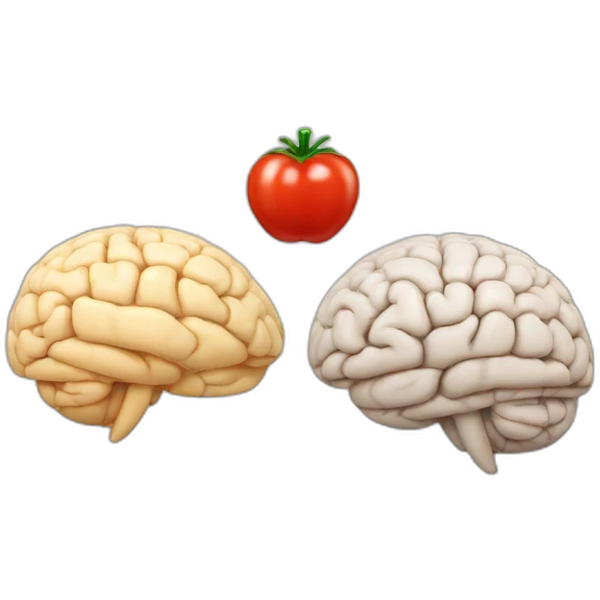 Pomodoro and brain emoji