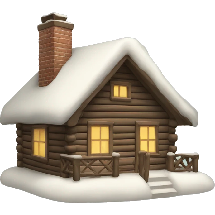 Christmas cabin emoji