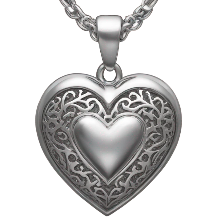 Chrome heart emoji