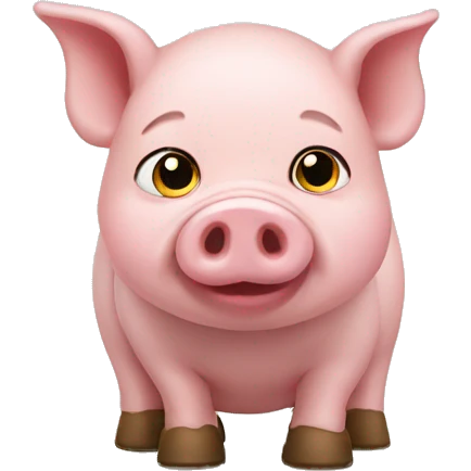 pig wearing ugg emoji