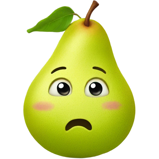 Pear with face  emoji